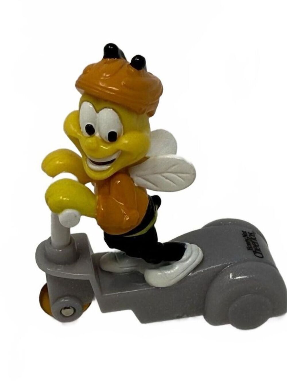 2001 Vintage Honey Nut Cheerios Buzz Bee Toy Riding a Scooter 2.5"